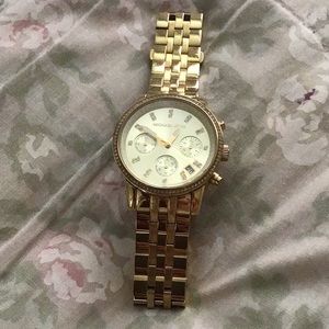 Michael kors gold plated watch